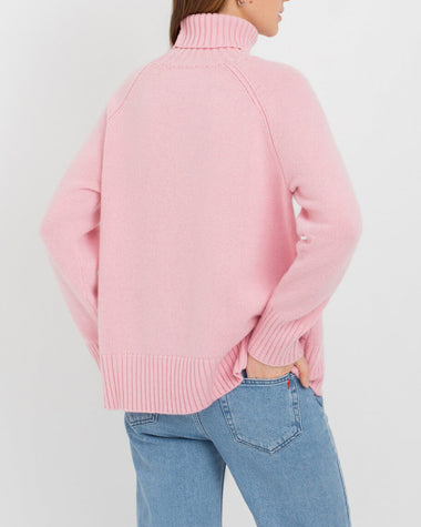 Turtleneck Sweater Casual Loose Knitted Pullover Tops