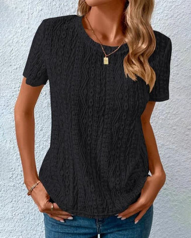 casual loose fit short sleeve t shirts blouse