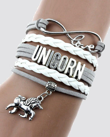 Unicorn Decor Layered Bracelet
