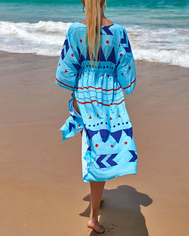 Long Beach Kimono Robe Cover ups Beach Cardigan Maxi Dress
