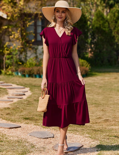 Zeagoo Women's Summer Maxi Dress Casual A Line Beach Dress (DE Only) ZEAGOO Zeagoo Women's Summer Maxi Dress Casual A Line Beach Dress (DE Only) ZEAGOO