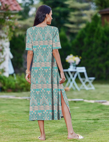 Zeagoo Women Floral Summer Dress Casual Beach Dress ZEAGOO Zeagoo Women Floral Summer Dress Casual Beach Dress ZEAGOO
