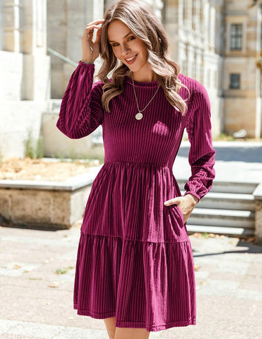 Zeagoo Women's Velvet Dress Elegant Evening Dress ZEAGOO Zeagoo Women's Velvet Dress Elegant Evening Dress ZEAGOO