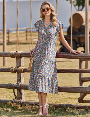 Zeagoo Women's Summer Maxi Dress Casual A Line Beach