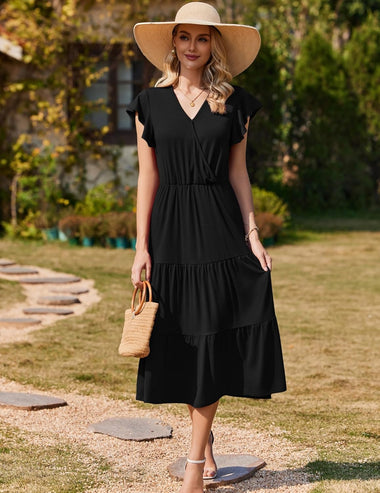 Zeagoo Women's Summer Maxi Dress Casual A Line Beach Dress (DE Only) ZEAGOO Zeagoo Women's Summer Maxi Dress Casual A Line Beach Dress (DE Only) ZEAGOO