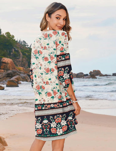 womens casual beach dress dress New custom size casual Beach dress cloth summer dress