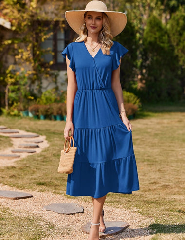 Zeagoo Women's Summer Maxi Dress Casual A Line Beach Dress (DE Only) ZEAGOO Zeagoo Women's Summer Maxi Dress Casual A Line Beach Dress (DE Only) ZEAGOO