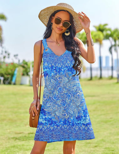 bohemian tank dress Womens Satin Open Back Dress