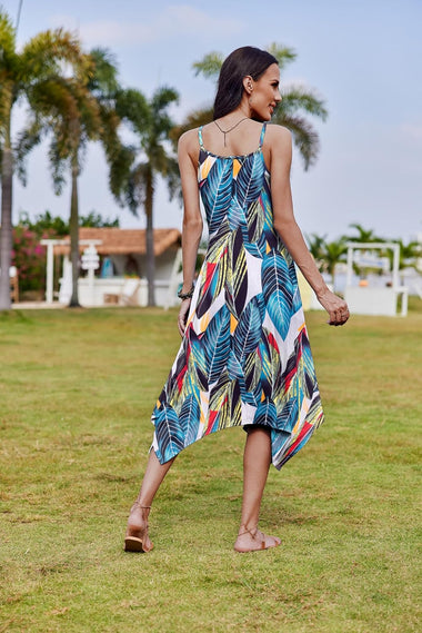 Zeagoo Women Midi Dress Bohemian Beach Cover Up Dress ZEAGOO Zeagoo Women Midi Dress Bohemian Beach Cover Up Dress ZEAGOO
