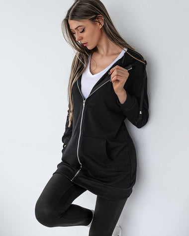 Zeagoo Long Zip Sweatshirt Zip Up Hoodie Women Zeagoo Women's