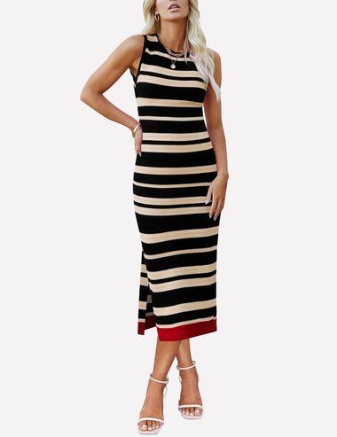 Zeagoo Womens Bodycon Midi Dresses Casual Sleeveless Dress ZEAGOO Zeagoo Womens Bodycon Midi Dresses Casual Sleeveless Dress ZEAGOO