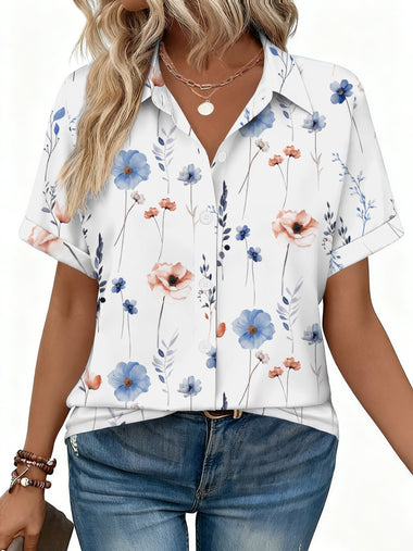 casual dress shirts women's J.VER Button Down Shirts for Women Petite Cotton Long Sleeve Collared Dress Shirt Business Casual Blouse for Work White XS at Amazon Women's Clothing store