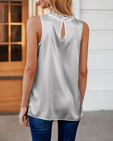 Womens Tank Tops Dressy Casual Mock Neck Sleeveless Blouses Fashion Shirts for Work - Zeagoo (Us Only)