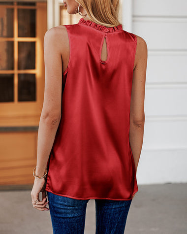 Womens Tank Tops Dressy Casual Mock Neck Sleeveless Blouses Fashion Shirts for Work - Zeagoo (Us Only)