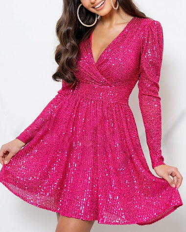 Women's Glitter Sequin Mini Dress Elegant Party Cocktail Sparkle | Zeagoo ZEAGOO Women's Glitter Sequin Mini Dress Elegant Party Cocktail Sparkle | Zeagoo ZEAGOO