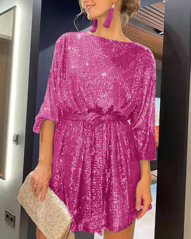 womens sparkle party dresses Zeagoo Women's Casual Loose Sequin Party Dress