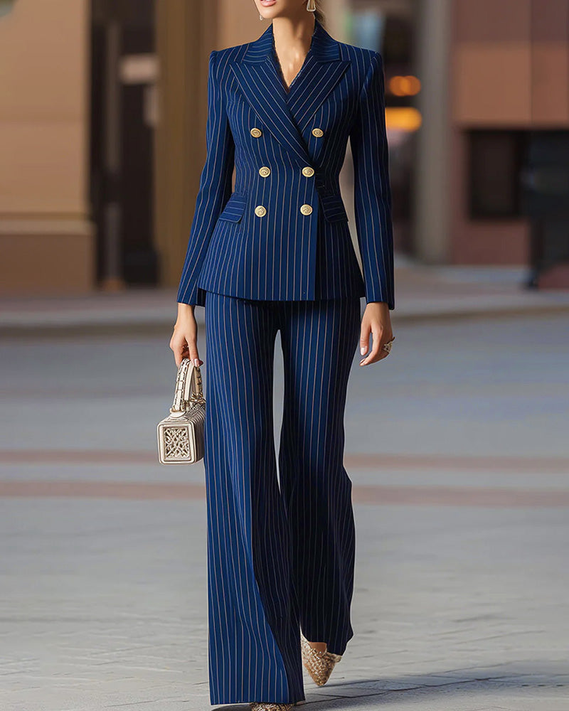 Smart Casual Stripe Matching Sets