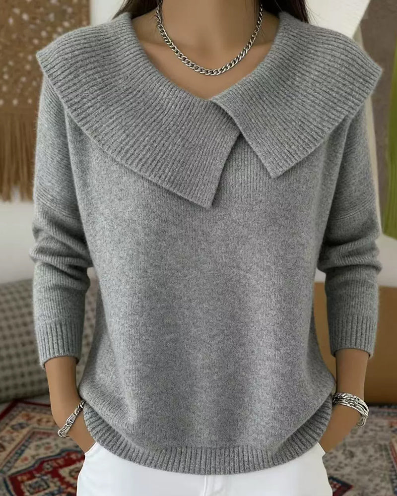 Effortless Comfort Ribbed Knit Sweater