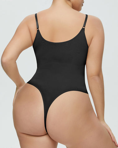 Bodysuit Tummy Control Shapewear Seamless Carved Thong Body Shaper Tank Top