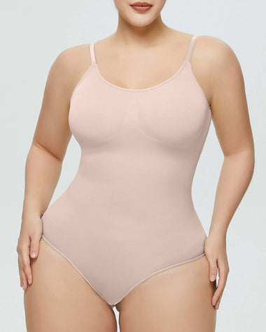 Bodysuit Tummy Control Shapewear Seamless Carved Thong Body Shaper Tank Top
