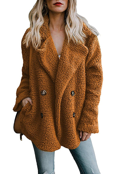 Faux Fur Coat Fuzzy Cardigan Warm Fleece Jacket - Zeagoo (Us Only)