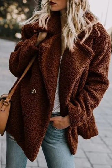 Faux Fur Coat Fuzzy Cardigan Warm Fleece Jacket - Zeagoo (Us Only)