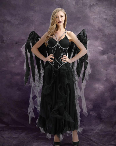 Dark Angel Costume Set Carnival Party Game Cosplay