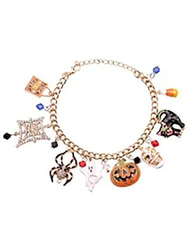 Halloween Pumpkin Skull Ghost Pattern Bracelet
